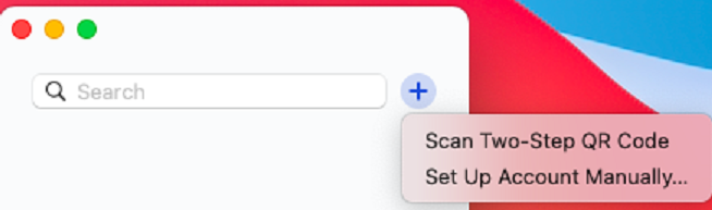Choose Authentication Seed registration method